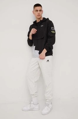 Zdjęcie produktu New Balance spodnie dresowe bawełniane UP21500SAH męskie kolor szary gładkie UP21500SAH-SAH