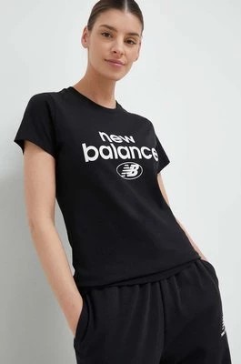 Zdjęcie produktu New Balance t-shirt bawełniany kolor czarny WT31507BK-7BK
