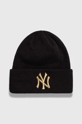 Zdjęcie produktu New Era czapka kolor czarny z grubej dzianiny NEW YORK YANKEES