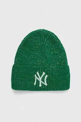 Zdjęcie produktu New Era czapka kolor zielony z grubej dzianiny NEW YORK YANKEES