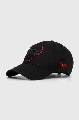 Zdjęcie produktu New Era czapka z daszkiem bawełniana Chicago Bulls kolor czarny z aplikacją CHICAGO BULLS