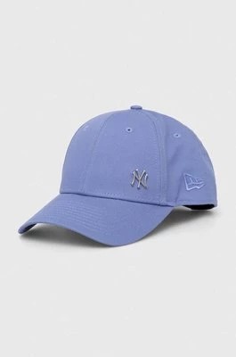 Zdjęcie produktu New Era czapka z daszkiem bawełniana kolor niebieski gładka NEW YORK YANKEES
