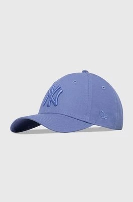 Zdjęcie produktu New Era czapka z daszkiem bawełniana kolor niebieski z aplikacją NEW YORK YANKEES