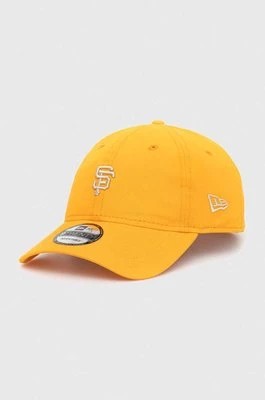Zdjęcie produktu New Era czapka z daszkiem bawełniana kolor pomarańczowy z aplikacją SAN FRANCISCO GIANTS