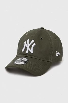Zdjęcie produktu New Era czapka z daszkiem bawełniana kolor zielony wzorzysta NEW YORK YANKEES