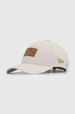 Zdjęcie produktu New Era czapka z daszkiem kolor beżowy z aplikacją
