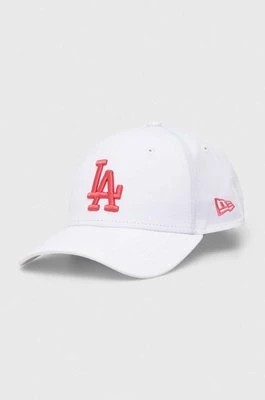 Zdjęcie produktu New Era czapka z daszkiem kolor biały z aplikacją LOS ANGELES DODGERS