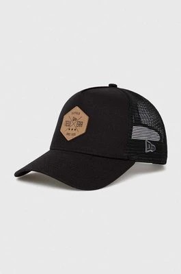 Zdjęcie produktu New Era czapka z daszkiem kolor czarny z aplikacją 12523902.BLK-BLK