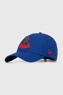 Zdjęcie produktu New Era czapka z daszkiem kolor niebieski z aplikacją