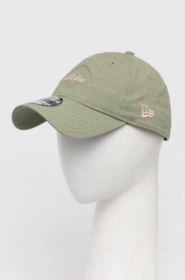 Zdjęcie produktu New Era czapka z daszkiem kolor zielony z aplikacją