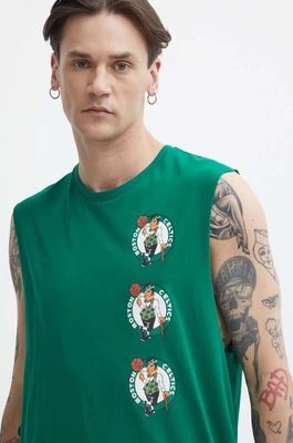 Zdjęcie produktu New Era t-shirt bawełniany męski kolor zielony BOSTON CELTICS