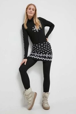 Zdjęcie produktu Newland legginsy sportowe Fenix damskie kolor czarny wzorzyste