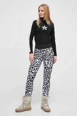 Zdjęcie produktu Newland spodnie sportowe Thalna damskie kolor czarny wzorzyste
