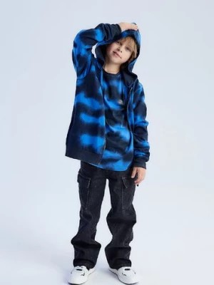 Zdjęcie produktu Niebieska bluza rozpinana dla chłopca z kapturem Lincoln & Sharks by 5.10.15.