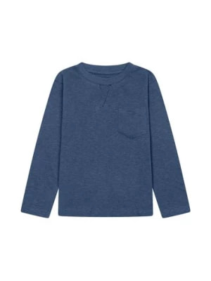 Zdjęcie produktu Niebieska bluzka chłopięca bawełniana z długim rękawem Minoti