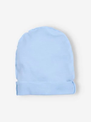 Zdjęcie produktu Niebieska czapka niemowlęca dla chłopca z bawełny NINI