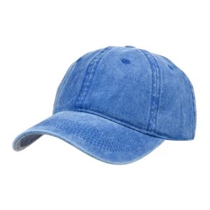 Zdjęcie produktu Niebieska Czapka z daszkiem baseballówka vintage unisex niebieski Merg