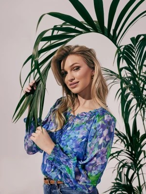 Zdjęcie produktu Niebieska koszula w kwiaty TARANKO