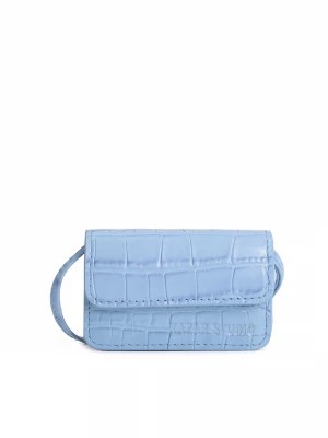 Zdjęcie produktu Niebieska mała torebka we wzór kroko Kazar