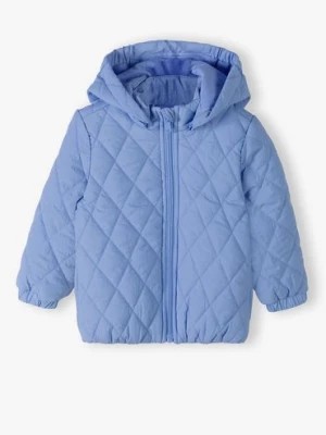 Zdjęcie produktu Niebieska pikowana kurtka niemowlęca z kapturem - 5.10.15.