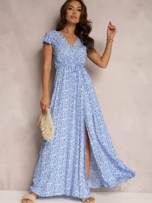 Zdjęcie produktu Niebieska Sukienka z Wiskozy Appamene