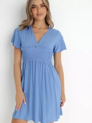 Zdjęcie produktu Niebieska Sukienka z Wiskozy Gulpari