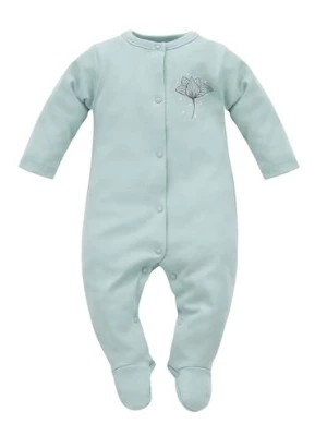 Zdjęcie produktu Niebieski bawełniany pajac niemowlęcy z nadrukiem Pinokio