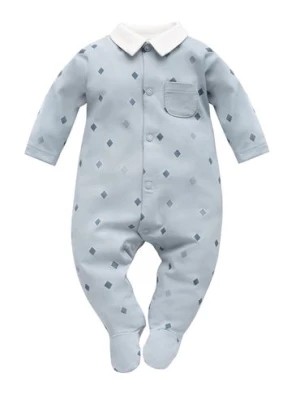 Zdjęcie produktu Niebieski pajac niemowlęcy z kołnierzykiem Pinokio