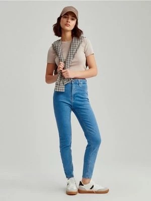 Zdjęcie produktu Niebieskie jeansy skinny fit z wysokim stanem House