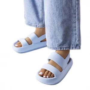 Zdjęcie produktu Niebieskie klapki typu sandały Émond Inna marka
