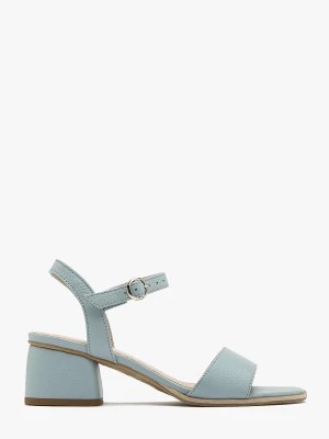 Zdjęcie produktu Niebieskie sandały na niskim obcasie HAYLEY Ryłko