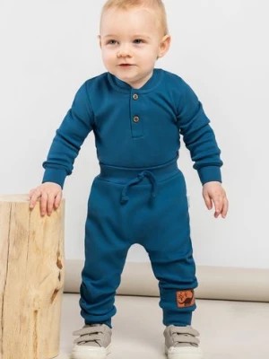 Zdjęcie produktu Niebieskie spodnie bawełniane dla niemowlaka Nicol
