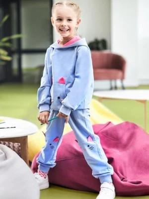 Zdjęcie produktu Niebieskie spodnie dresowe dla dziewczynki 5.10.15.