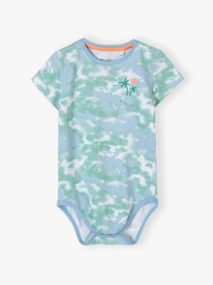 Zdjęcie produktu Niebieskie wybarwiane body niemowlęce z nadrukiem 5.10.15.