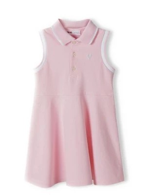 Zdjęcie produktu Niemowlęca sukienka polo bez rękawów - różowa Minoti