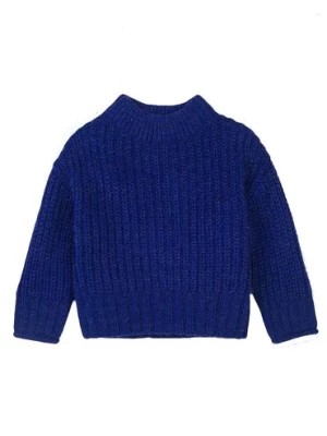 Zdjęcie produktu Niemowlęcy sweter nierozpinany z półgolfem - niebieski Minoti