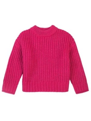 Zdjęcie produktu Niemowlęcy sweter nierozpinany z półgolfem - różowy Minoti