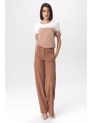 Zdjęcie produktu Nife Spodnie w kolorze jasnobrązowym rozmiar: 40