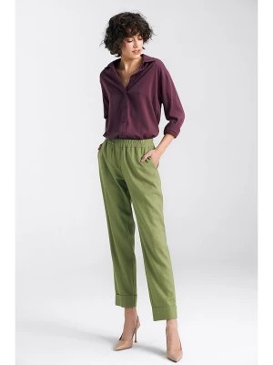 Zdjęcie produktu Nife Spodnie w kolorze zielonym rozmiar: 44