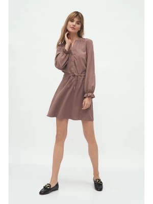 Zdjęcie produktu Nife Sukienka w kolorze jasnobrązowym rozmiar: 40