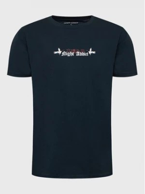 Zdjęcie produktu Night Addict T-Shirt MTS-NA574CRANES Czarny Relaxed Fit