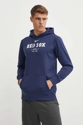 Zdjęcie produktu Nike bluza Boston Red Sox męska kolor granatowy z kapturem z nadrukiem