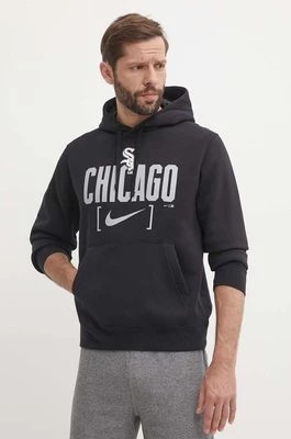 Zdjęcie produktu Nike bluza Chicago White Sox męska kolor czarny z kapturem z nadrukiem
