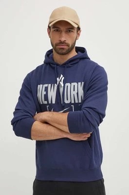 Zdjęcie produktu Nike bluza New York Yankees męska kolor niebieski z kapturem z nadrukiem