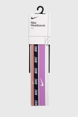 Zdjęcie produktu Nike opaska na głowę 3-pack kolor fioletowy