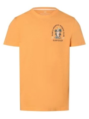 Zdjęcie produktu Nils Sundström Koszulka męska Mężczyźni Bawełna pomarańczowy nadruk,