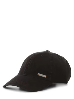 Zdjęcie produktu Nils Sundström Męska czapka z daszkiem Mężczyźni Bawełna czarny jednolity,