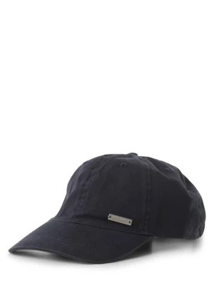 Zdjęcie produktu Nils Sundström Męska czapka z daszkiem Mężczyźni Bawełna niebieski jednolity,