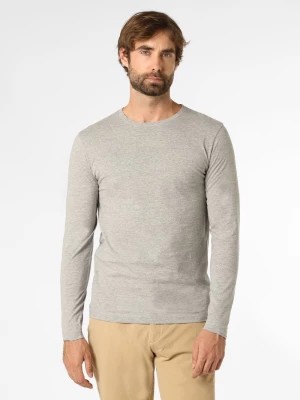 Zdjęcie produktu Nils Sundström Męska koszulka z długim rękawem Mężczyźni Bawełna szary marmurkowy,