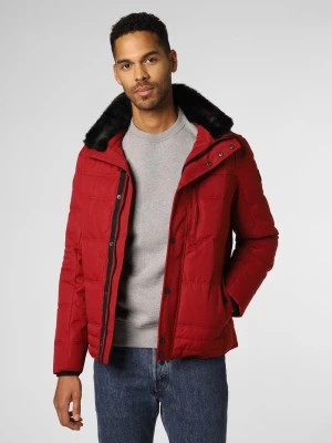 Zdjęcie produktu Nils Sundström Męska kurtka pikowana Mężczyźni Sztuczne włókno czerwony jednolity,